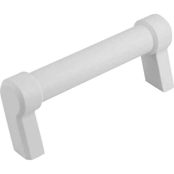 Pull Handle Oblique A=140, L=155, H=60, Thermoplastic Gray Ral7035 Comp:Brass, D=M06